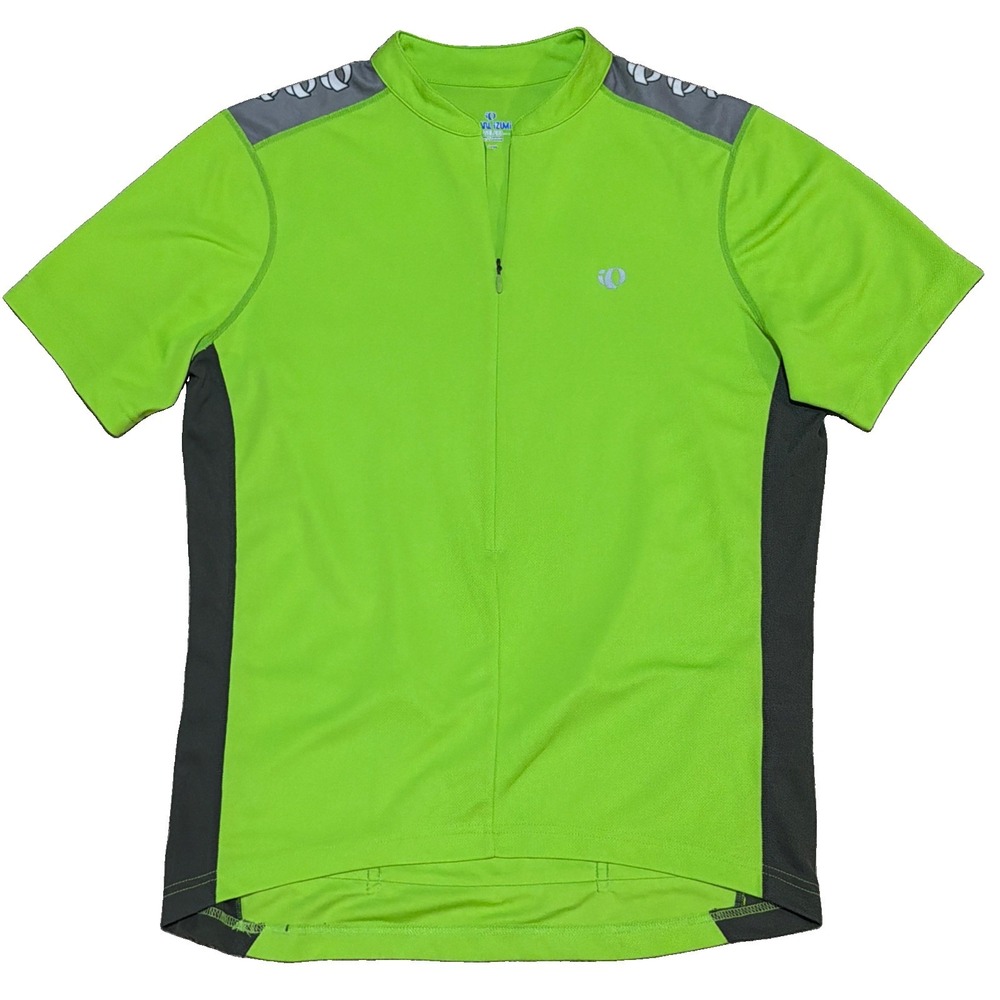 Pearl Izumi Quest Select Cycling Jersey Mens Large Neon Green 3/4 Zip